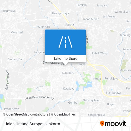 Jalan Untung Suropati map