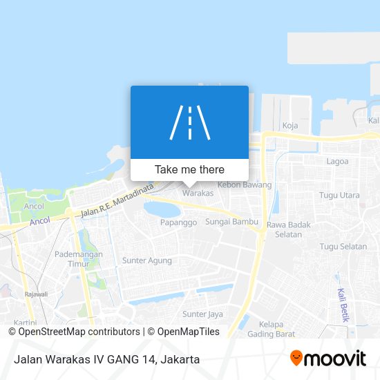 Jalan Warakas IV GANG 14 map