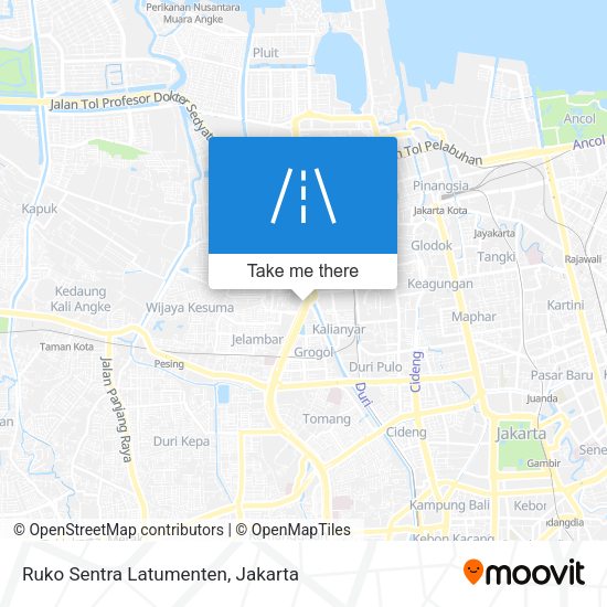 Ruko Sentra Latumenten map