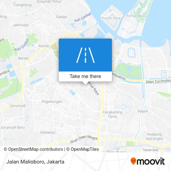 Jalan Malioboro map