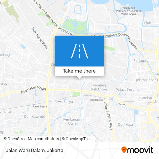 Jalan Waru Dalam map