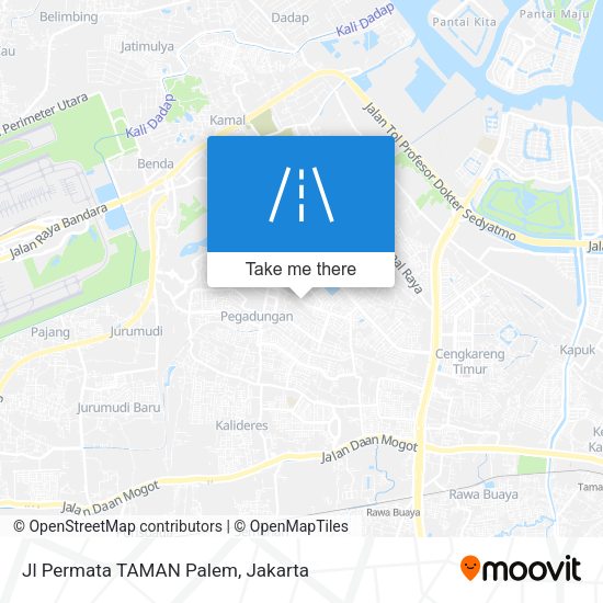 Jl Permata TAMAN Palem map