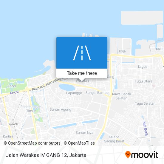 Jalan Warakas IV GANG 12 map