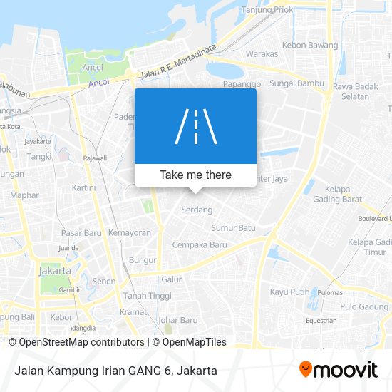 Jalan Kampung Irian GANG 6 map