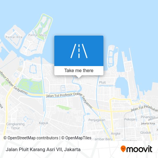 Jalan Pluit Karang Asri VII map