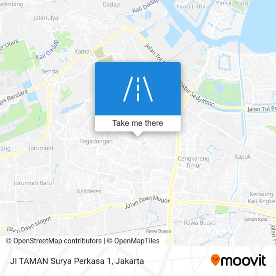 Jl TAMAN Surya Perkasa 1 map