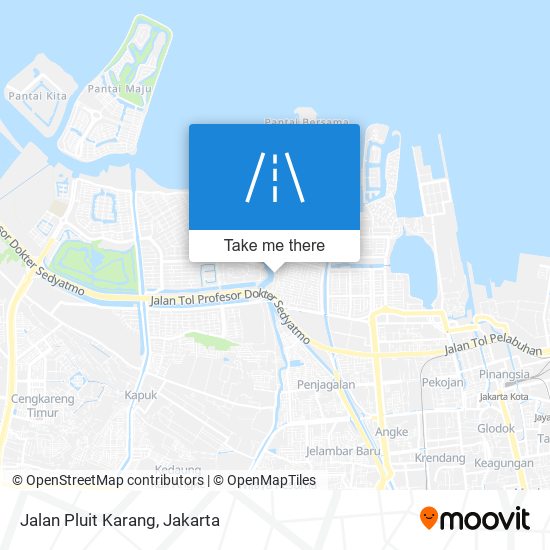 Jalan Pluit Karang map