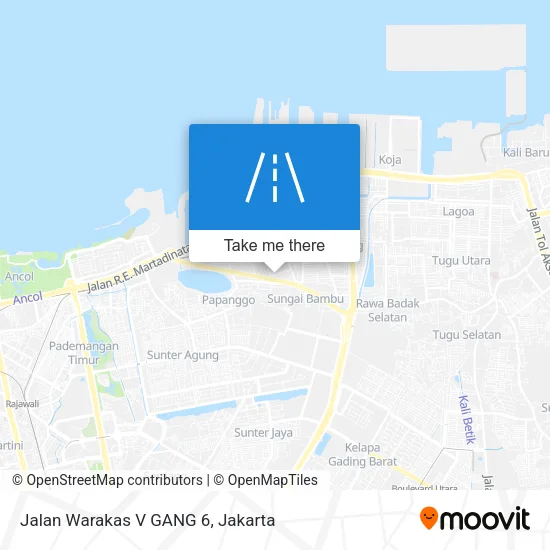 Jalan Warakas V GANG 6 map