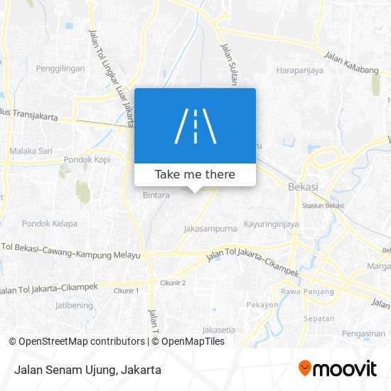 Jalan Senam Ujung map