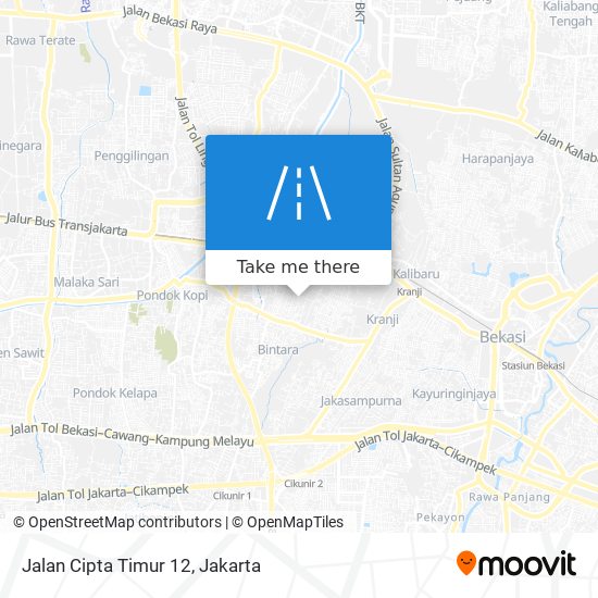 Jalan Cipta Timur 12 map