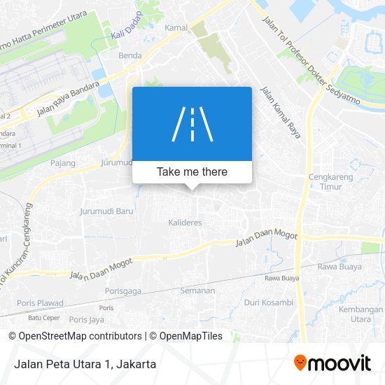 Jalan Peta Utara 1 map