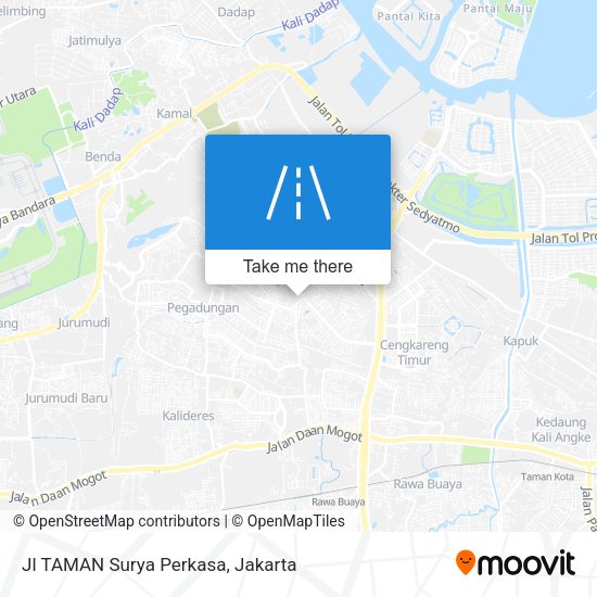 Jl TAMAN Surya Perkasa map
