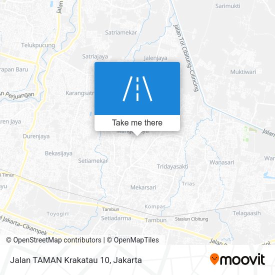 Jalan TAMAN Krakatau 10 map