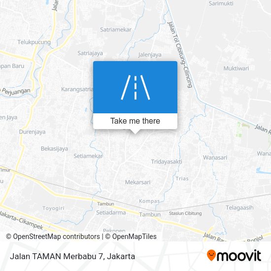 Jalan TAMAN Merbabu 7 map