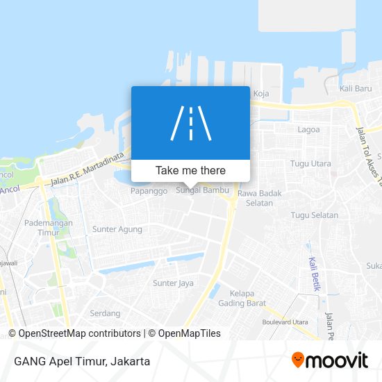 GANG Apel Timur map