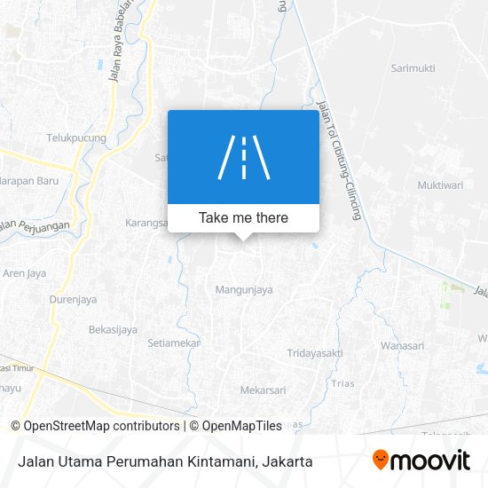 Jalan Utama Perumahan Kintamani map