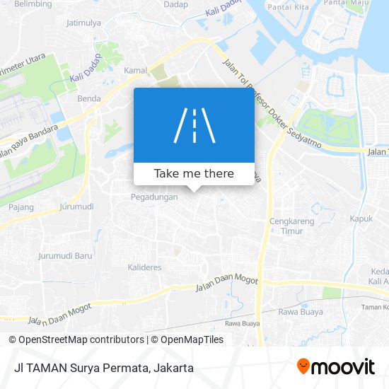 Jl TAMAN Surya Permata map