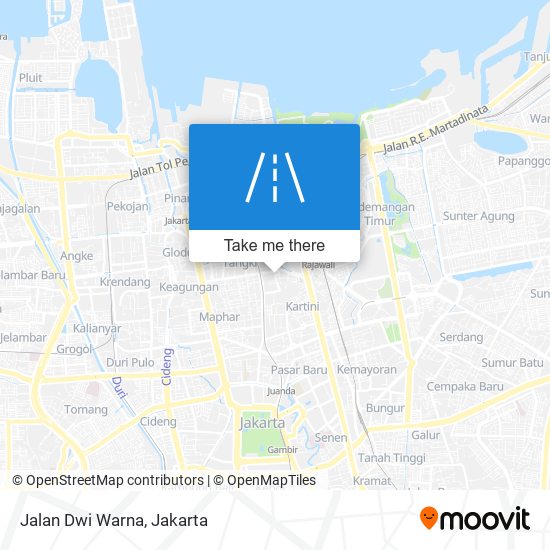 Jalan Dwi Warna map