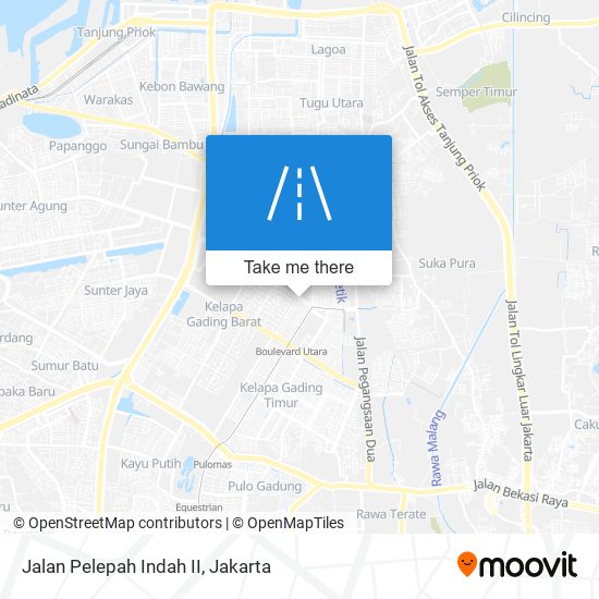 Jalan Pelepah Indah II map