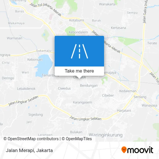 Jalan Merapi map
