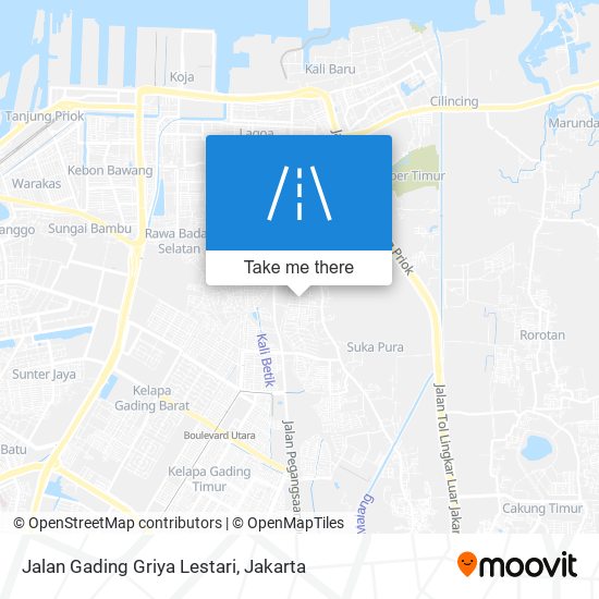 Jalan Gading Griya Lestari map