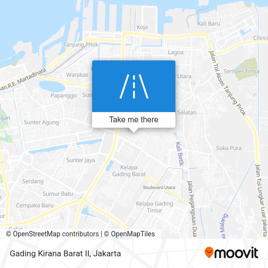 Gading Kirana Barat II map