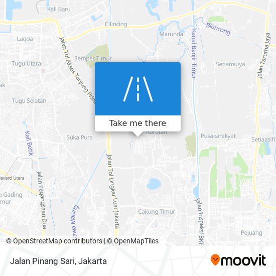 Jalan Pinang Sari map