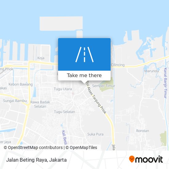 Jalan Beting Raya map