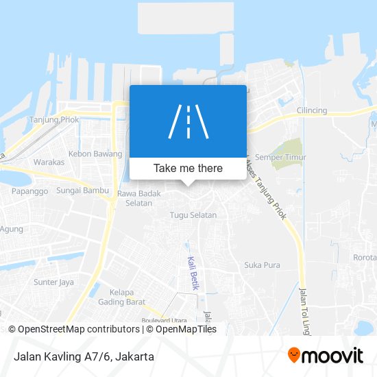 Jalan Kavling A7/6 map