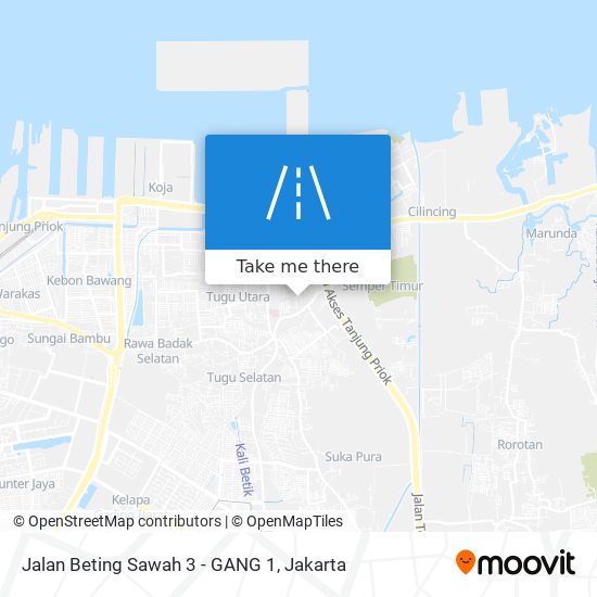 Jalan Beting Sawah 3 - GANG 1 map