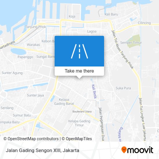 Jalan Gading Sengon XIII map