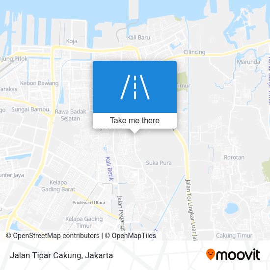 Jalan Tipar Cakung map