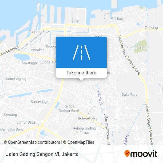 Jalan Gading Sengon VI map