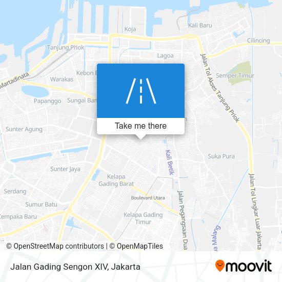 Jalan Gading Sengon XIV map