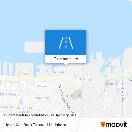 Jalan Kali Baru Timur III H map