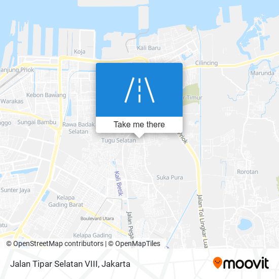 Jalan Tipar Selatan VIII map