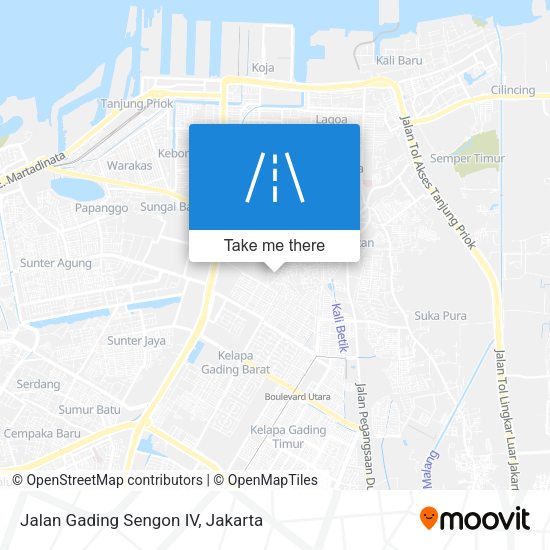 Jalan Gading Sengon IV map