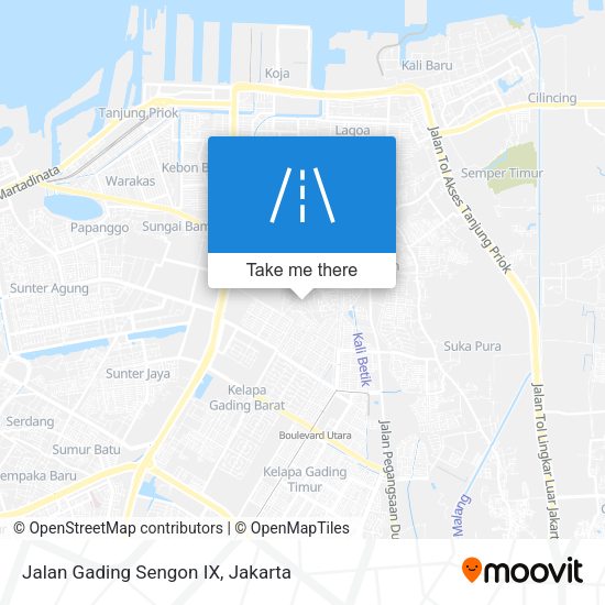 Jalan Gading Sengon IX map