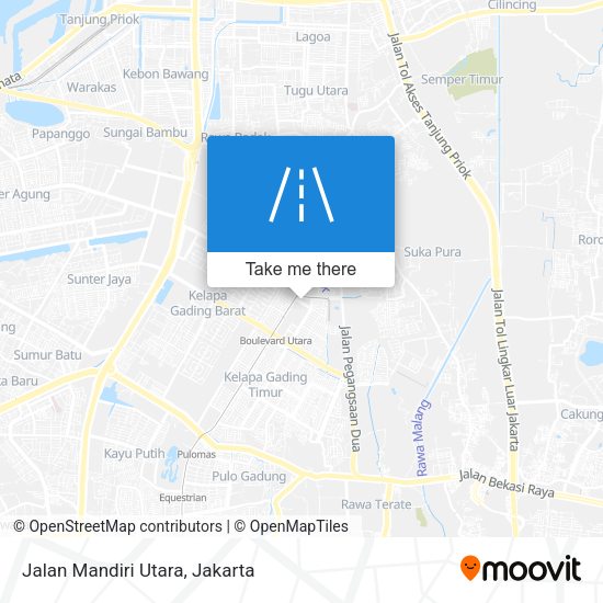 Jalan Mandiri Utara map