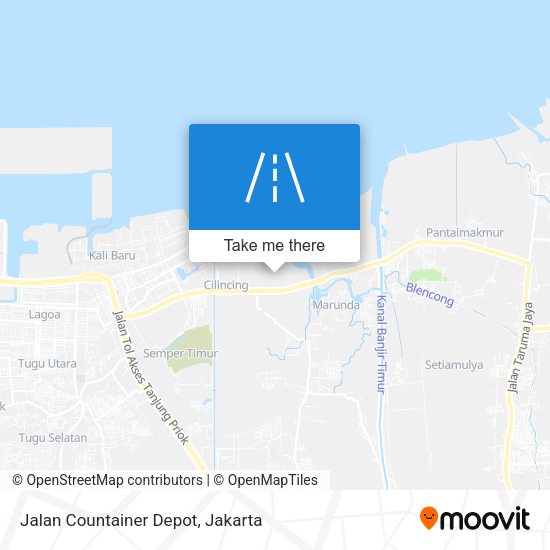 Jalan Countainer Depot map