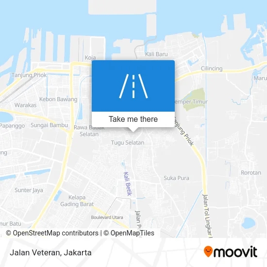 Jalan Veteran map