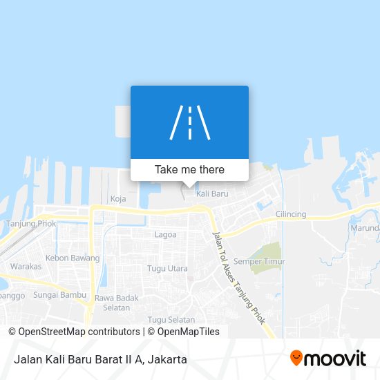 Jalan Kali Baru Barat II A map