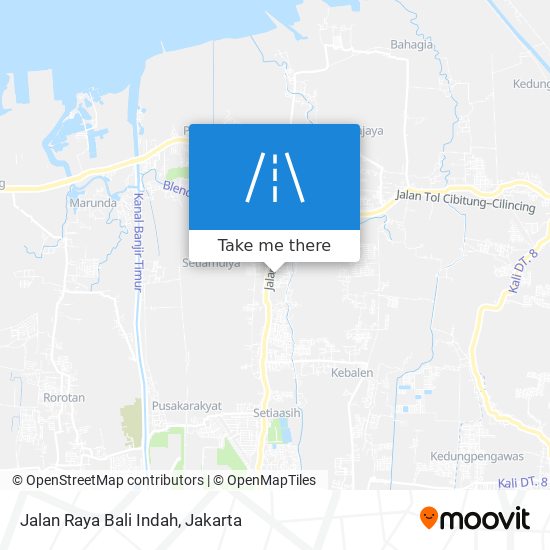 Jalan Raya Bali Indah map