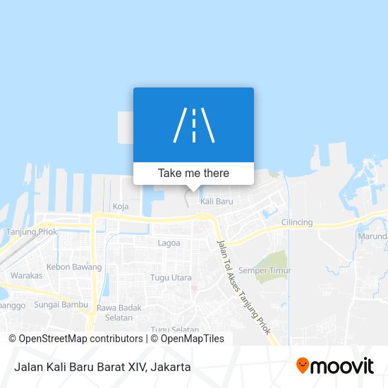 Jalan Kali Baru Barat XIV map