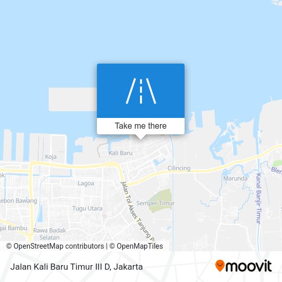 Jalan Kali Baru Timur III D map