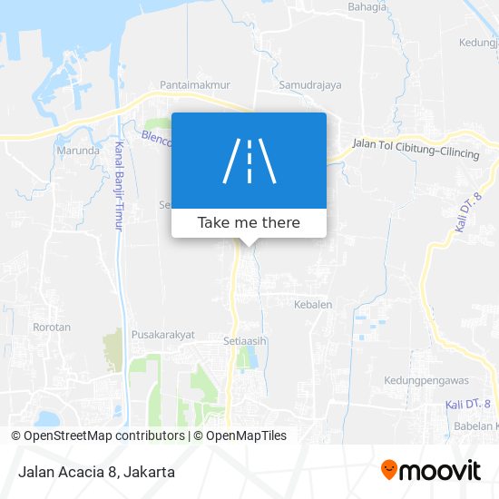 Jalan Acacia 8 map