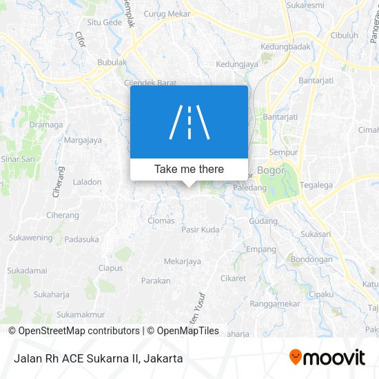 Jalan Rh ACE Sukarna II map