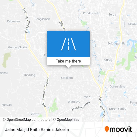 Jalan Masjid Baitu Rahim map