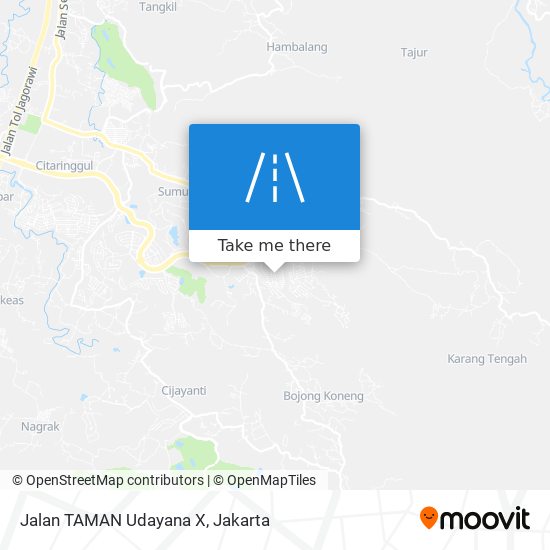 Jalan TAMAN Udayana X map