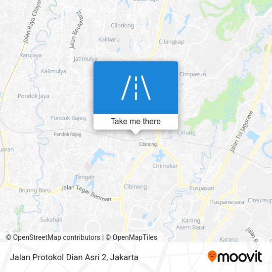 Jalan Protokol Dian Asri 2 map
